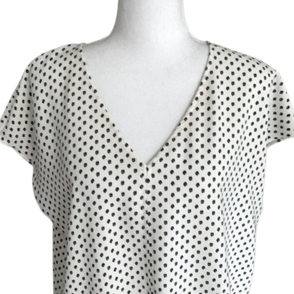 Hilary Radley Ladies' Short Sleeve Printed Blouse Size M